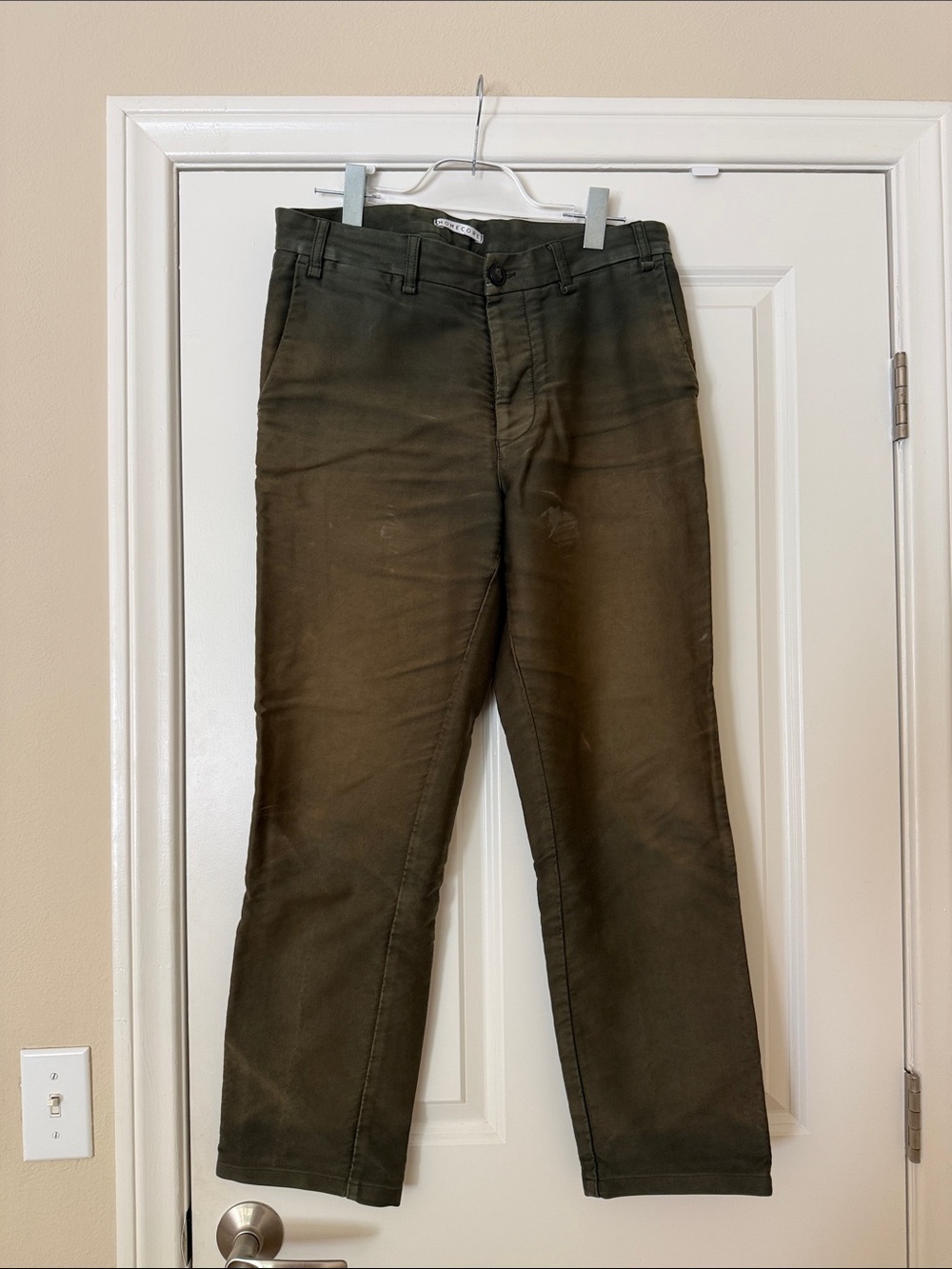 Men's Olive Green Casual Pants